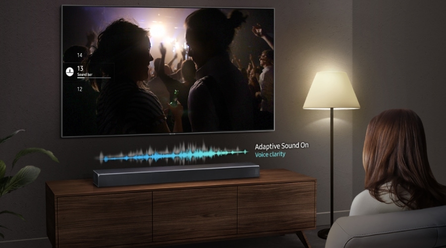 Samsung HW-Q90R Soundbar Adaptive Sound Mode