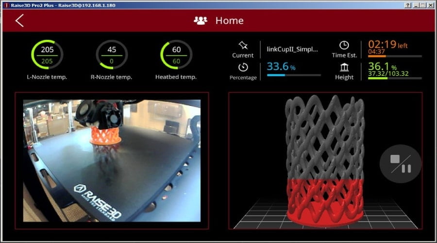 Raise3D E2 3D Printer ideaMaker Slicer